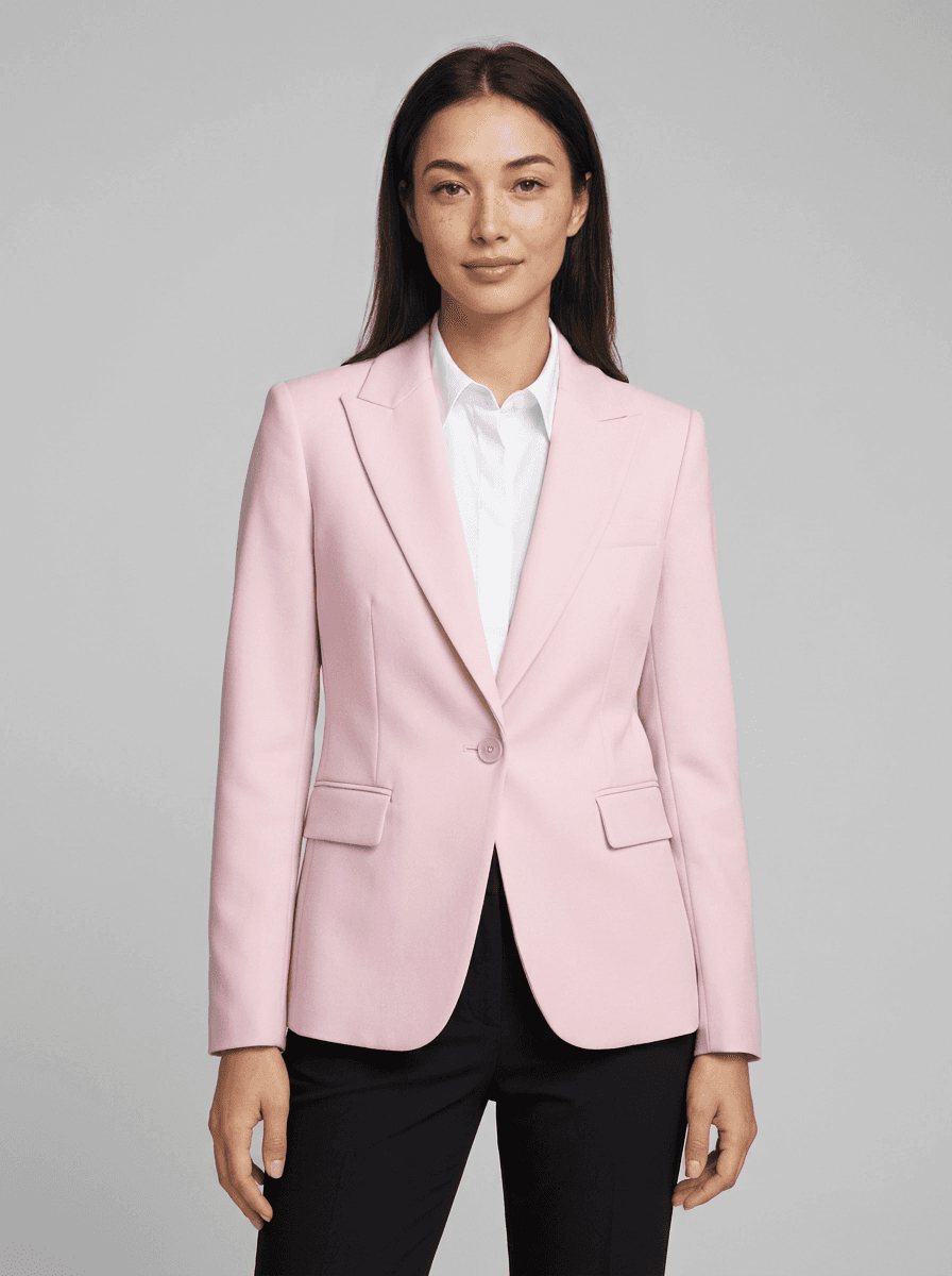 Blazer styled on a model