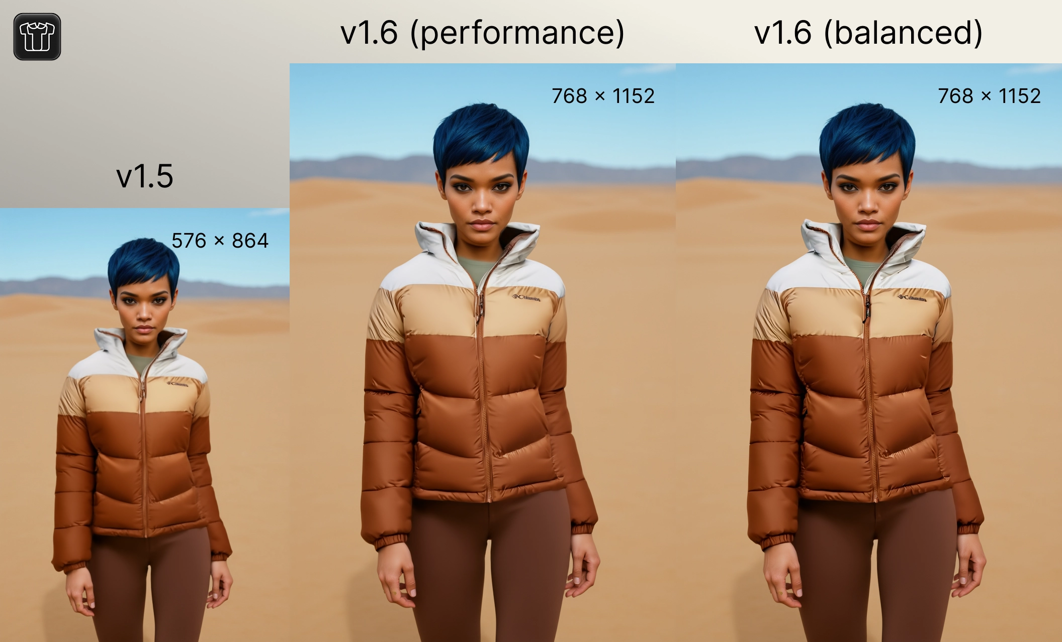 FASHN v1.6 Example 1 Comparison