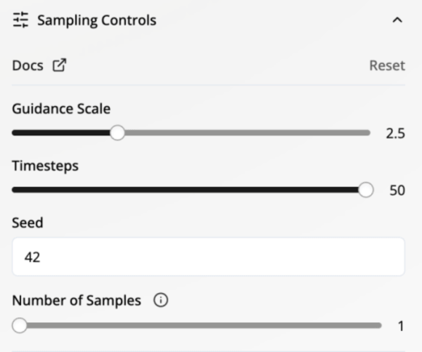 sampling controls