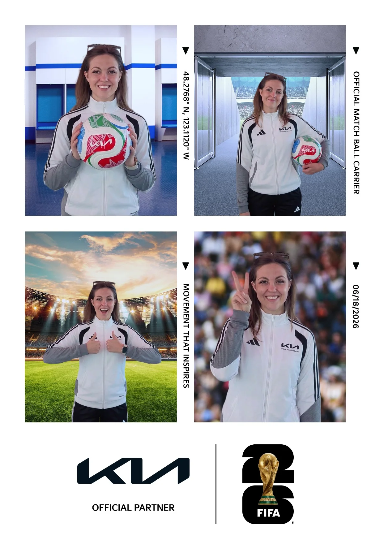 Personalized FIFA Player Cards created during the KIA Canada fan activation