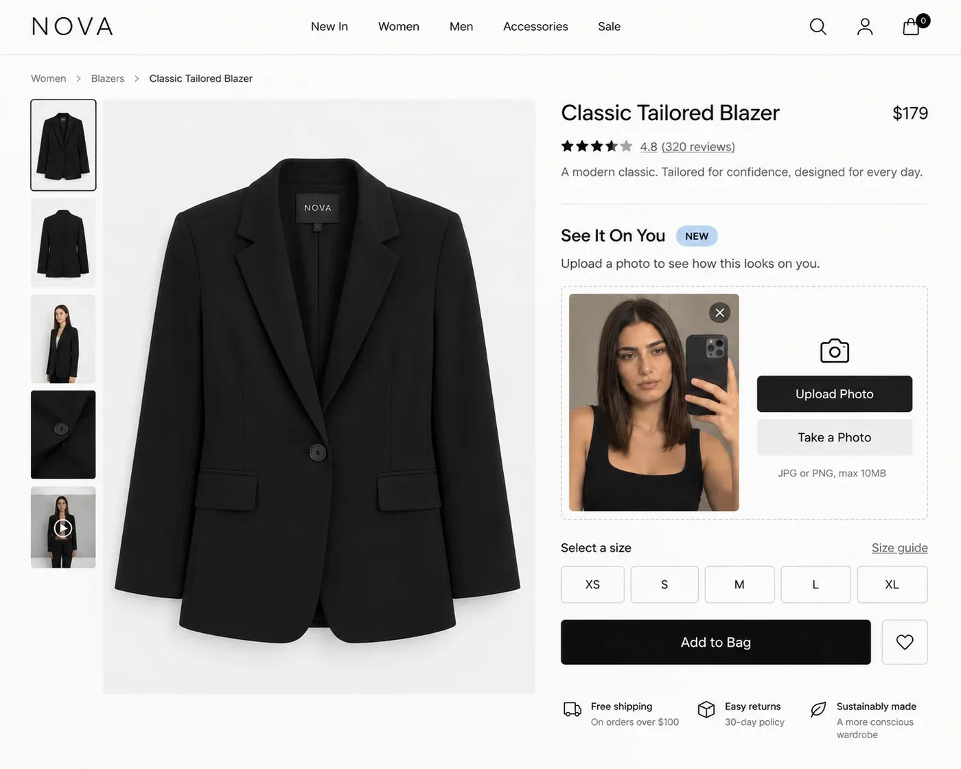 Il cliente aggiunge una foto